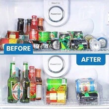 1pc Kitchen Food Storage Canister Set, Soda Can Organizer For Pantry, Refrigerator And Freezer, Transparent, Can Hold Food And Soup Cans