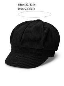 1pc Unisex Beret Hat, Octagonal Artist Cap, Newsboy Cap, Peaked Cap For Spring Autumn - Multicolor - View 2