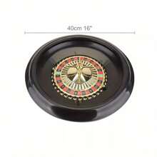 40cm 16" Roulette Wheel Set Game Including Felt, Chips, Cards & Rake UK,Casino,Poker Chips,Roulette - Variant1 - View 4