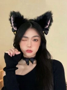 1 套铃铛颈链发夹，女士角色扮演配饰，完美，包括：（头带 + 颈链） - 彩色 - 查看 10