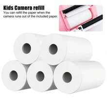 Mini Printer Paper, 57 X 25 Mm Non-Adhesive Printable Paper Rolls Thermal Paper Rolls For Pocket Thermal Receipt Thermal Printer And Most Mini Instant Camera Refill For Journal/DIY Scrapbook/Travel/Notes/Lists/Label/Memo Back To School