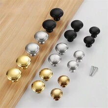 20 个装，金色简约单孔橱柜抽屉拉手，极具吸引力的厨房创意抽屉家具五金，衣柜把手，家具五金旋钮，厨房橱柜拉丝金属镀铬门抽屉柜把手 - 彩色 - 查看 6