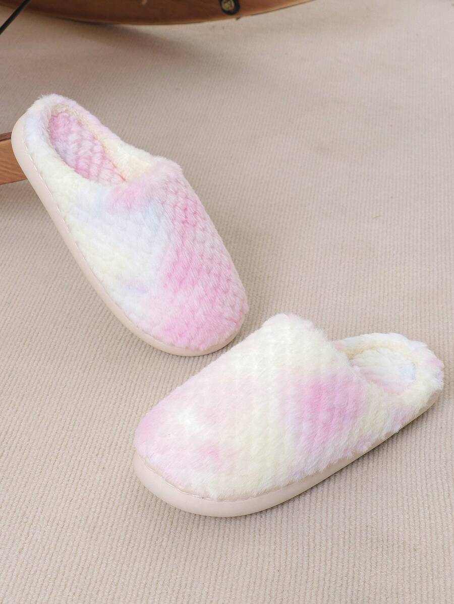 圣诞特惠！女士家居拖鞋，全新配色，随机扎染工艺，渐变色和简约设计，物超所值