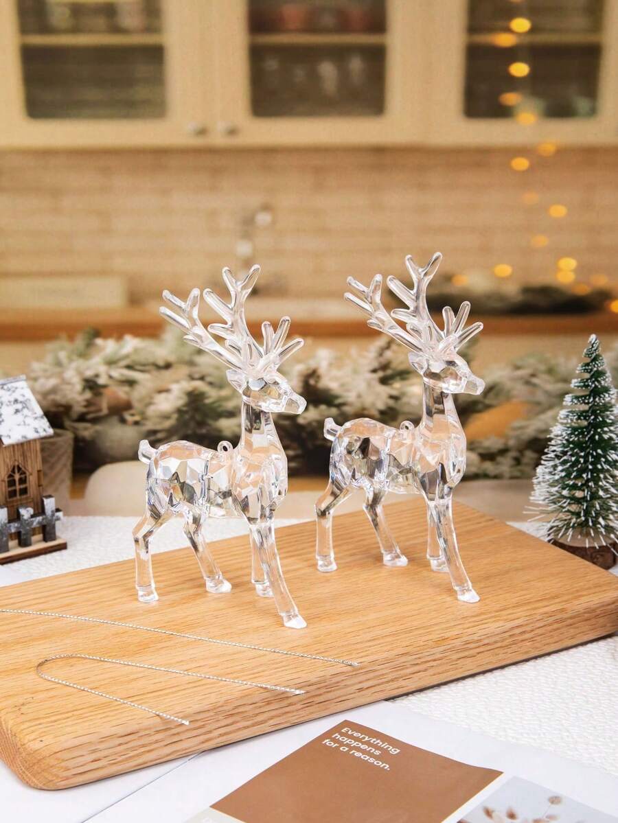 1pc Christmas Hanging Decorations, Plastic Christmas Trees, Christmas Crutches, Christmas Butterflies, Christmas Snowflakes, Christmas Elk, Christmas Angels, Christmas Tree DIY Decorations Pendant, Holiday Party Wedding Decorations, Christmas Decorations Crystal Acrylic Pendant, New Year Party Decorations Hanging Decorations, 6PCS/6cm Shiny Shatterproof Christmas Ball Pendant, Christmas Tree Decorations, Christmas Party Decorations Christmas Ball, For Holiday Parties, Christmas Parties, Halloween Decor, Live Decor, Holiday Decor, Home Decor, Office Decor, Party Gifts, Room Decor, Aesthetic Room Decor, Bedroom Decor, Home Decor, Christmas Party Decor, Christmas, Happy New Year, Christmas Presents, Christmas Decorations - Multicolor - View 1