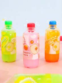 TOCHAIN 1 cái/2 cái/3 cái Tẩy hình chai nước ép Calpis màu ngẫu nhiên, Thiết kế sáng tạo màu kẹo, Chất lượng cao, Thích hợp cho học sinh, Quà tặng hoàn hảo, Đồ dùng học tập, Quay lại trường - Nhiều màu - Xem 14