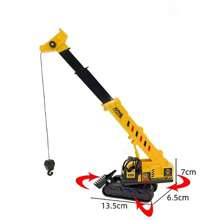 Construction Vehicles Disassembled Decoration Set, Including Excavator, Bulldozer, Crane, Lifting Barrier, Etc. Suitable For Birthday Cake Decor, Baking Scene Arrangement