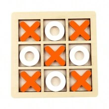 1 pieza Mini XO Tres en raya, Juego de mesa clásico familiar, Juego estratégico tradicional, Adecuado para reuniones multitudinarias, Juegos de entretenimiento de fiesta, Juegos de viaje, Regalos festivos, Decoraciones de escritorio