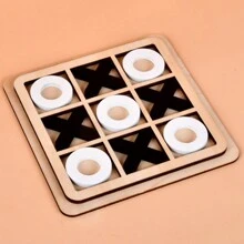 1 pieza Mini XO Tres en raya, Juego de mesa clásico familiar, Juego estratégico tradicional, Adecuado para reuniones multitudinarias, Juegos de entretenimiento de fiesta, Juegos de viaje, Regalos festivos, Decoraciones de escritorio