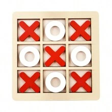 1 pieza Mini XO Tres en raya, Juego de mesa clásico familiar, Juego estratégico tradicional, Adecuado para reuniones multitudinarias, Juegos de entretenimiento de fiesta, Juegos de viaje, Regalos festivos, Decoraciones de escritorio