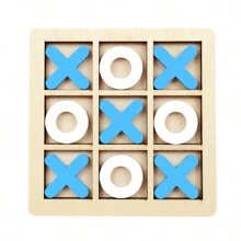 1 pieza Mini XO Tres en raya, Juego de mesa clásico familiar, Juego estratégico tradicional, Adecuado para reuniones multitudinarias, Juegos de entretenimiento de fiesta, Juegos de viaje, Regalos festivos, Decoraciones de escritorio
