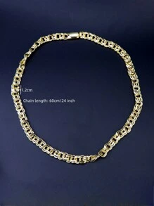 1 Piece Hip-Hop Punk Style Infinity Symbol 14K Gold-Plated Zinc Alloy Thick Chain Motorcycle Accessory - Infinity Symbol - View 6