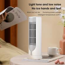 Compact Desktop Space Heater For Home, Office, Bathroom - Portable Electric Warm Air Blower