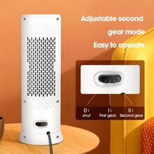 Compact Desktop Space Heater For Home, Office, Bathroom - Portable Electric Warm Air Blower