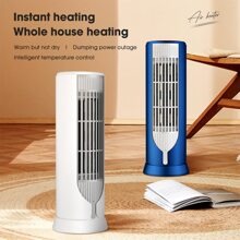 Compact Desktop Space Heater For Home, Office, Bathroom - Portable Electric Warm Air Blower