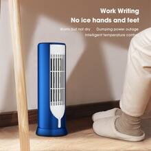 Compact Desktop Space Heater For Home, Office, Bathroom - Portable Electric Warm Air Blower