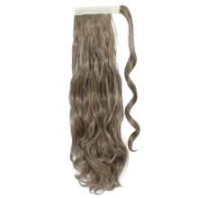 Curly Wave Ponytail Extension 18&24 Inch Heat Resistant Synthetic Wavy Hairpiece Wrap Around Pony Tail Hair Extensions Hairpieces For Women Girls