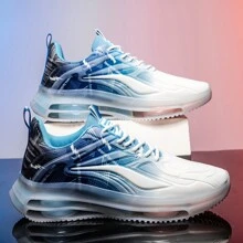 Herren atmungsaktive Freizeitschuhe, leichte stoßabsorbierende Laufschuhe, Stufenförmiger Farbverlauf Mesh Lässig Chunky Sneaker, Neue Kollektion 2024, Ganzjährig