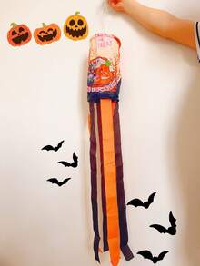 1pc Halloween Wind Spinner treo trang trí, Cờ hình quả bí ngô cho sân, tiệc, lễ hội Halloween, trang trí Giáng sinh - Nhiều màu - Xem 8