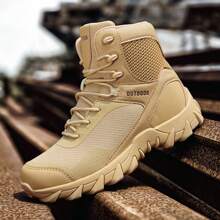 Men's Winter Hiking Boots, High Quality Training Boots Desert Hiking Boots, Men's Non-Slip Waterproof Boots - Sand Color - View 5