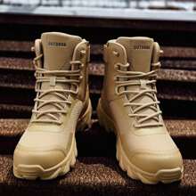 Men's Winter Hiking Boots, High Quality Training Boots Desert Hiking Boots, Men's Non-Slip Waterproof Boots - Sand Color - View 4
