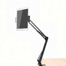 Suporte de Tablet de Aço Carbono de 90cm com Rotação de 360° - Ideal para Compatibilidade com iPad, Telefone Celular e Tablet para Uso em Mesa ou Cama, Suporte de Tablet para Cama | Suporte de Tablet Moderno | Suporte de Braço Ajustável, Suporte para Tablet Compatível com iPhone, Telefone Android, Presente para Aniversário, Família, Amigos, Suporte de Telefone, Acessórios de Telefone