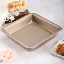 1 khay nướng bằng thép cacbon chống dính, có sẵn hình chữ nhật/vuông, sâu/nông, nhiều kích cỡ khác nhau. Thích hợp để nướng bánh quy, bánh mì, bánh ngọt - Vàng - Xem 15