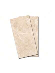 Add A Touch Of Luxury To Your Space With The Marble Effect Wall Sticker Panel: A Quick And Economical Solution For Decoration - 米色 - 查看 1