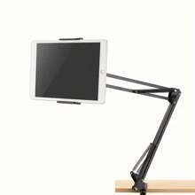 Suporte de Tablet de Aço Carbono de 90cm com Rotação de 360° - Ideal para Compatibilidade com iPad, Telefone Celular e Tablet para Uso em Mesa ou Cama, Suporte de Tablet para Cama | Suporte de Tablet Moderno | Suporte de Braço Ajustável, Suporte para Tablet Compatível com iPhone, Telefone Android, Presente para Aniversário, Família, Amigos, Suporte de Telefone, Acessórios de Telefone