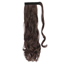 Curly Wave Ponytail Extension 18&24 Inch Heat Resistant Synthetic Wavy Hairpiece Wrap Around Pony Tail Hair Extensions Hairpieces For Women Girls