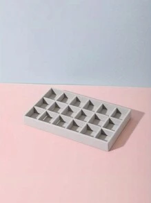 1/4pcs Jewelry Storage Box Tray With Drawers, Compartments For Earrings Rings Necklaces Display, Makeup Vanity Organizer,For Holiday Beach, Bathroom Collection, Bedroom Collection, Large Capacity - Grey - View 10