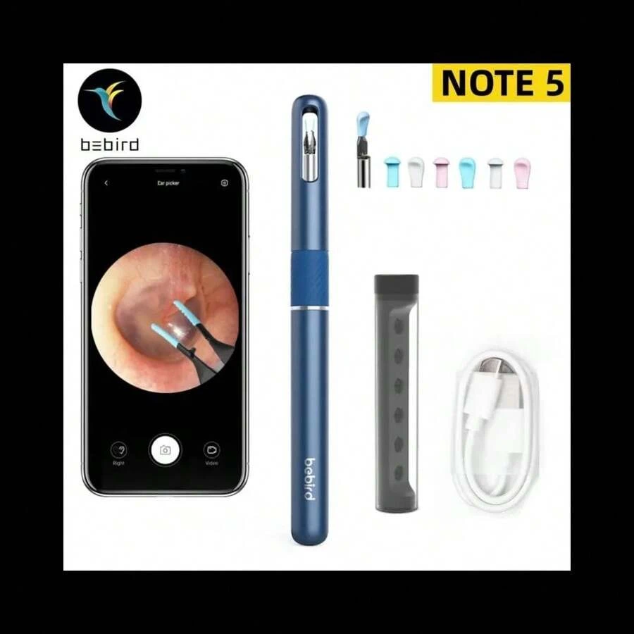 Bebird note 5 Otoscopio limpiador de oídos con cámara 10mpx y pinzas de extraccion. - Blanco - Ver 1