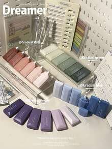 6 件装渐变隐形修正带便携式学生文具用品 - 多色 - 查看 7