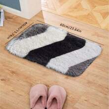 قطعة واحدة من السجاد الفاخر الناعم والفاخر ، سمك إسفنجي 1 سم ، مريح لاستخدام القدمين، سجادة أرضية ناعمة وفاخرة لغرفة النوم والصالون ،ديكور منزلي، غير قابلة للانزلاق للاستخدام الداخلي والخارجي والنزهات