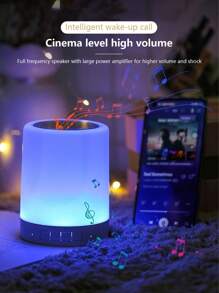 7 色 LED 触摸传感器氛围灯、带低音炮和夜灯的无线扬声器 - 白色 - 查看 8