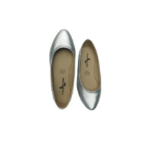 Zapatos Flats Bailarinas Mujer, - Plateado - Ver 5