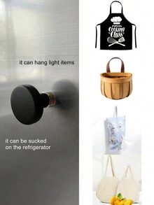 Magnetic Erasable Hook Fridge Decor Magnets, Holds Small Items, Comes With Whiteboard Marker - Multicolor - View 3