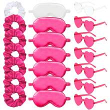 15 Stücke Brautjungfer Bademantel Set mit 5 Stücke Schlafmaske, 5 Stücke Elastikhaarbänder und 5 Stücke Brillen für den Hochzeitstag, Hochzeitsvorbereitungen, Junggesellenabschiede, Cosplay, Kostümpartys, Aufführungen