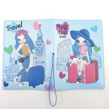 3D Kreatywne Piękno Okładka Paszportu Etui na Paszport Etui na Paszport Portfel na Paszport Etui na Karty Lekkie Modne Akcesoria Podróżne Do Lotu Dla Kobiet Dla Dziewczyn Dla Studentów Prezent Z Powrotem Do Szkoły Na Halloween Na Nowy Rok