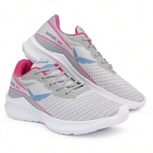 Men's And Women's Super Comfortable Gym Running Sports Shoes - Màu Hồng Tươi - Xem 2
