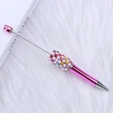 10pcs Set Colorful Pearl Beads Ballpoint Pen Silicone Bead DIY Craft Jewelry Making Supplies - Multicolor - View 10