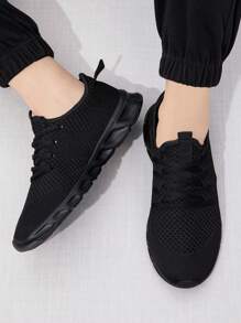 DaoLxi Giày nam Giày thể thao nhẹ Giày chạy bộ Giày tập luyện Giày thể thao thường ngày Giày tennis Giày tập gym Giày thể thao thời trang Giày tập luyện - màu đen - Xem 2