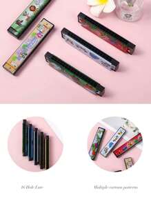 1pc/3pcs/5pcs Interesting Color Random Iron Harmonica, Luxurious 16-Hole Iron Harmonica, Inspire To Explore Musical Talent, Enhance Music Perception, Suitable For Birthday Gifts, Holiday Gifts, Musical Instrument Gifts, Materials Do Not Hurt The Mouth