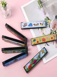 1pc/3pcs/5pcs Interesting Color Random Iron Harmonica, Luxurious 16-Hole Iron Harmonica, Inspire To Explore Musical Talent, Enhance Music Perception, Suitable For Birthday Gifts, Holiday Gifts, Musical Instrument Gifts, Materials Do Not Hurt The Mouth