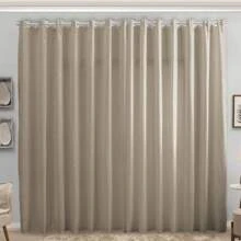 Curtain 6.00 X 2.30 Microfiber Fabric For Living Room Bedroom Eyelets Chrome Various Colors - 米色 - 查看 2