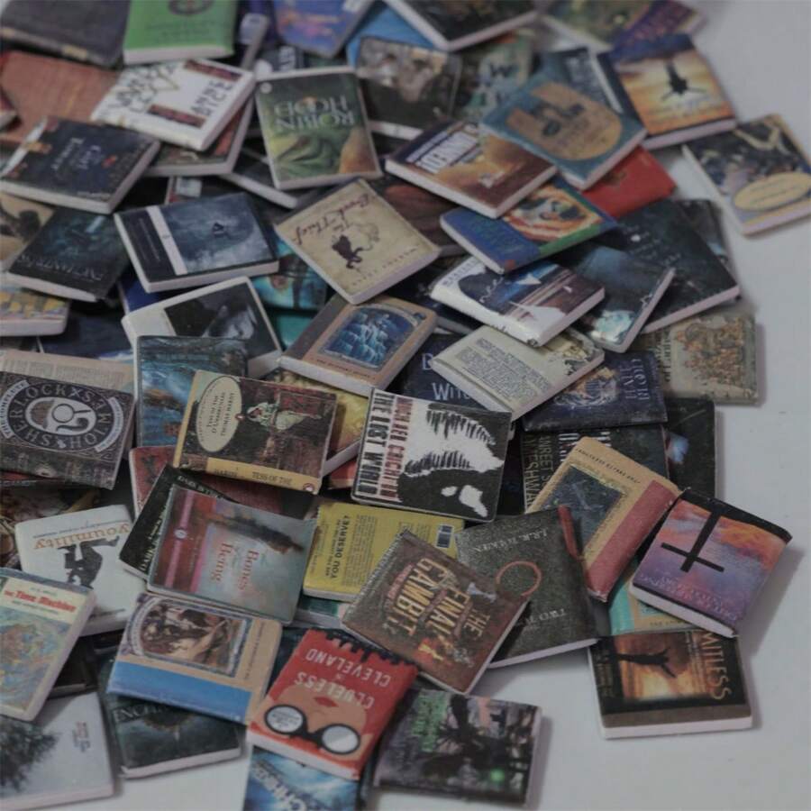 Set de 30 / 50 / 100 piezas de modelos miniatura clásicos realistas surtidos,juguetes creativos DIY, muebles en miniatura, mini cosas, suministros en miniatura - Multicolor - Ver 1