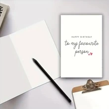 1 stuk, verjaardagskaart voor vriend, verjaardagskaart voor echtgenoot, aan mijn favoriete persoon, verjaardagskaart voor vriendin, verjaardagskaart voor vrouw, verjaardagskaart, benodigdheden voor kleine bedrijven, bedankkaartjes, verjaardagscadeau, kaarten, ongewone artikelen, cadeaubonnen voor het nieuwe schooljaar
