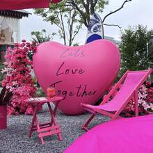 Bóng bay giấy bạc hình trái tim siêu lớn màu đỏ/hồng 60 inch mới, có thể tự viết tay văn bản của riêng bạn, trang trí cho ngày lễ tình nhân, sinh nhật, tiệc đính hôn - Đỏ - Xem 7