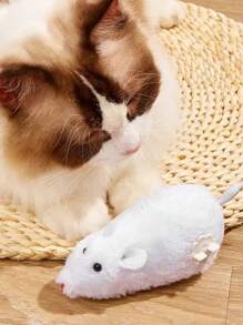 Juguete de ratón de peluche con diseño aleatorio de cuerda para gatos amantes de los gatos y mamás de gatos, juguete para perseguir gatos amantes de los gatos y mamás de gatos, juguetes para gatitos, regalo para amantes de perros/gatos y mamás de perros/gatos, juguete de entretenimiento para mascotas, juguetes de interior