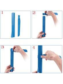 Raspador De Mantequilla, Herramienta De Horneado Para Alisar La Superficie De La Torta, Altura Ajustable De Plástico, 1 Ud. - Rosa - Ver 5