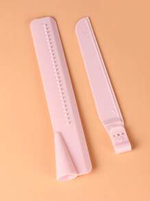 Raspador De Mantequilla, Herramienta De Horneado Para Alisar La Superficie De La Torta, Altura Ajustable De Plástico, 1 Ud. - Rosa - Ver 6